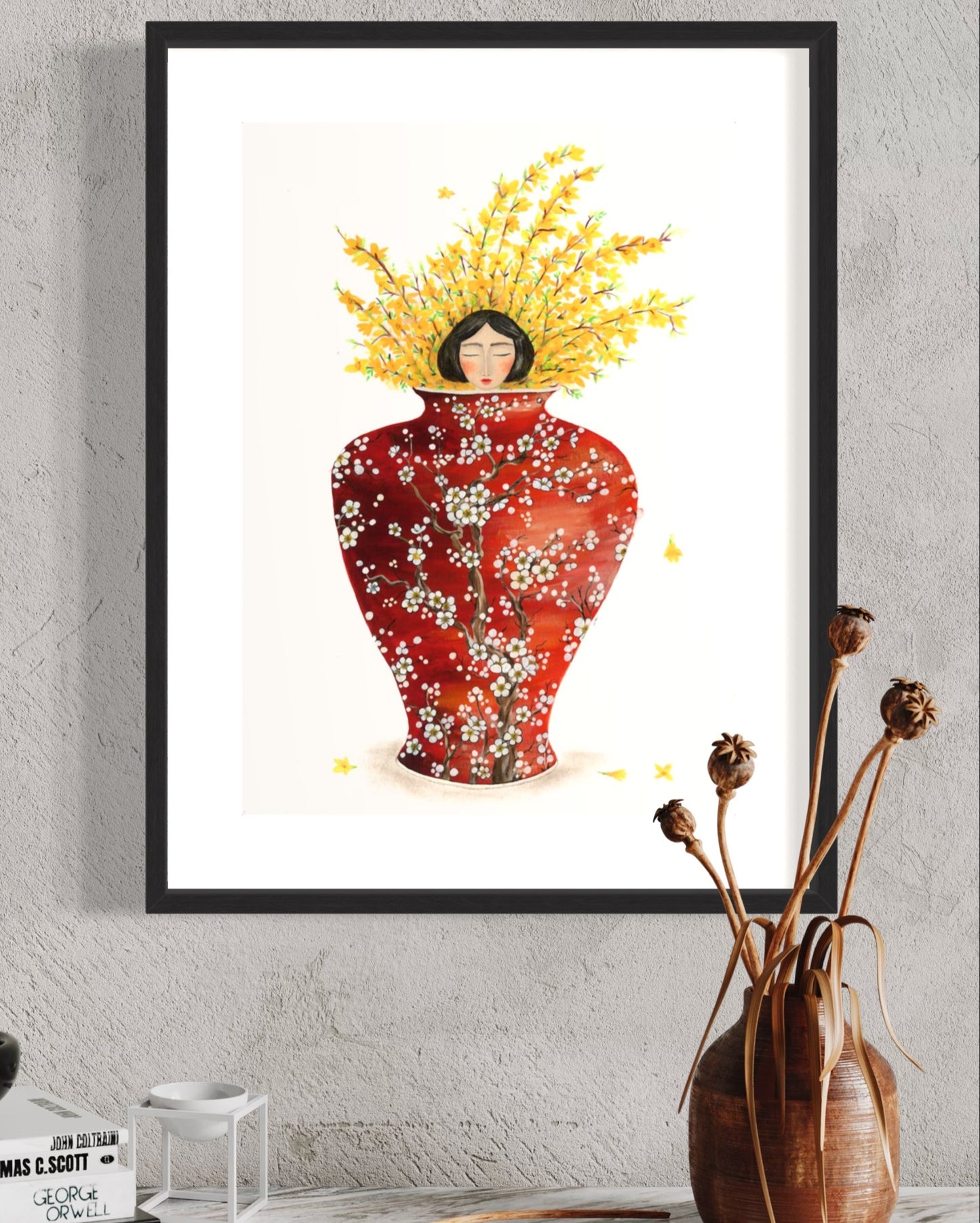 Red Vase (687)