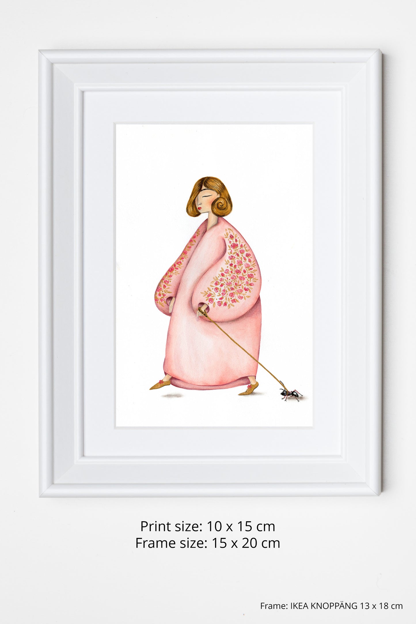 Lady and her pet Ant. Walking (598)