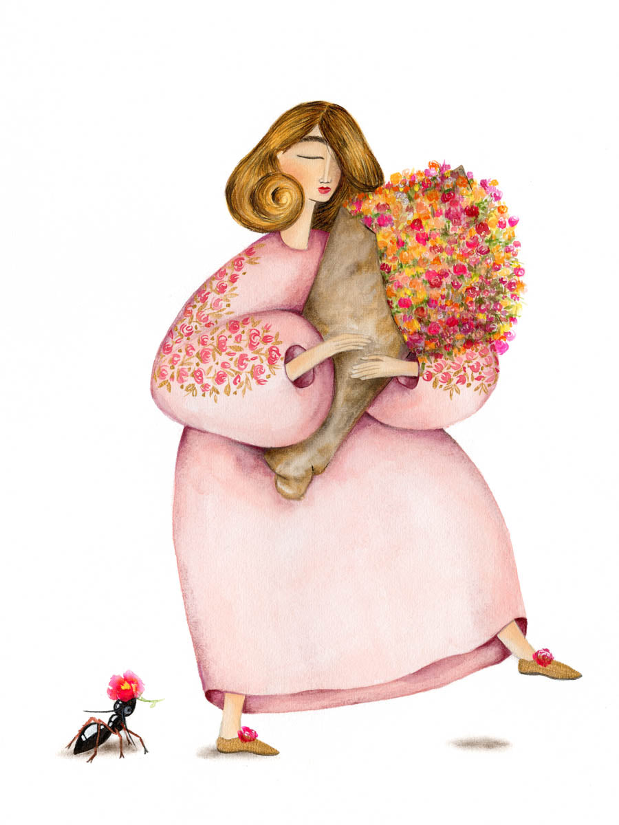 Mrs. Dalloway said she would buy the flowers herself (596)