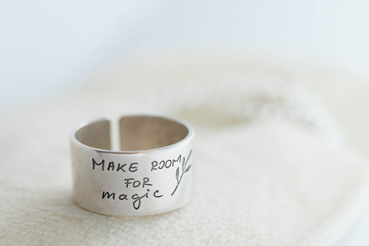 Silver Ring "Make room for magic"