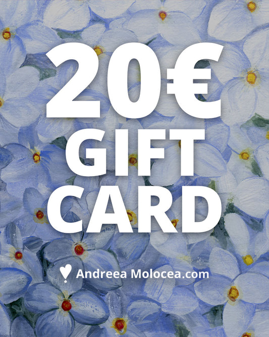 19cm Giclée mini art print + shipping (Europe, North America) gift card
